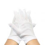 Anti Fingerprints Jewelry Silver Inspection Work Gloves White 12 Pair Anti Fingerprints Jewelry Silver Inspection Work Gloves White 12 Pair