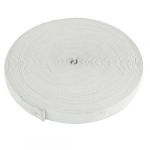 15mm Width White Doll Clothes Polyester Braided Elastic Band 30M 98Ft