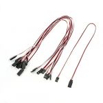 10 Pcs 3 Pin Male to Female RC Servo Extension Cord Cable 50cm Length