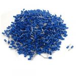 Blue PVC Sleeve Insulated Pin Crimp Terminals Connector for 21 AWG 1000 Pcs