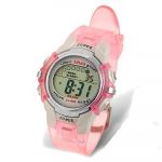 Children Pink Band Water Resistant Sports Digital Watch