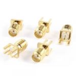 5 Pcs Edge Mount PCB Board KE Type Coaxial SMA Female Connector