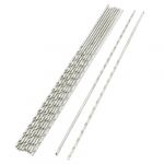 10 Pcs Split Point High Speed Steel Fully Ground Micro Twist Drill Bits 1mm