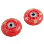 Pair 8mm Dia 608ZZ Bearing Inline Scooter Skating Skate Wheel Red