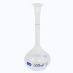 500ml Long Neck Clear White Plastic Volumetric Measuring Flask