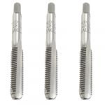 3 Pcs 8mm x 1.25mm Taper and Plug Metric Tap M8 x 1.25mm Pitch