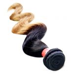 Unprocessed 6A Brazilian Human Hair Extensions Weft Remy Body Weave Ombre Hairs 10'