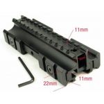 Multifunctional 11mm/22mm Rifle Tacticial Picatinny / Weaver Triple Rail mount