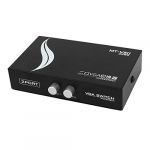 Black 2 Way 2 Port VGA SVGA LCD Monitor Switch 2 to 1 Selector Box