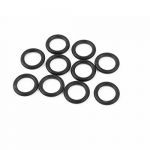 Rubber O Ring Fastener Washer Sealing Gasket 15x10x2.5mm 10pcs Black