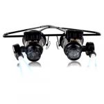 NEW 20x Magnifier Magnifying Eye Glasses Loupe Lens Jewelry LED Light Watch Repair