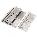 Cabinet Closet Door 4 Length Stainless Steel Flag Type Hinges 4 Pcs