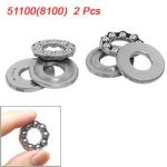 2 Pcs 10 x 24 x 9mm 51100 Single Direction Thrust Ball Bearings 2 Pcs 10 x 24 x 9mm 51100 Single Direction Thrust Ball Bearings