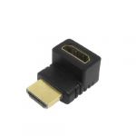 Black 270 Degree Right Angle HDMI Female to HDMI Male Plug Adapter