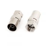 F male plug rf coaxial connector coax cable adapter
