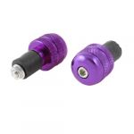 2 x Purple Metal Handle Bar End Plug Repair Parts for Motorbike
