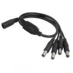 CCTV Camera 5.5x2.1mm Female to Male DC Power Splitter Cable