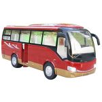 School Bus Tour Bus Diecast Model with Light and Sound Children Gift Display Red