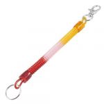 Lobster Hook Red Pink Orange Spring Coil Keyring Keychain Key Chain Strap Rope