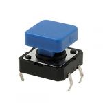 10 Pcs 12 x 12mm PCB Momentary Tactile Tact Push Button Switch 4 Pin DIP w Cap