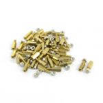 10mm Body Long M3x6mm Male Female Brass Pillar Standoff Spacer 50Pcs