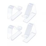 Plastic Party Tablecloth Clips Clamp Table Cloth Cover Grip 4pcs Clear