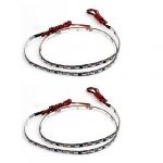 2pcs Car Vehicle Self Adhesive White 60 SMD LEDs Light Strip Side Lamp Bar 60CM