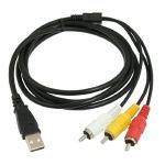 1.5m AV Male USB to 3 RCA Male Jack Adapter Cable