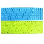 2 Pcs Blue Green Soft Silicone Keyboard Skin Cover Film for Lenovo 15