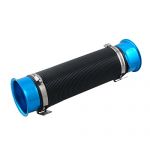 76mm Cold Air Intake Flexible Induction Pipe Hose Kit Blue Black