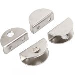 4 Pcs Stainless Steel Clamp Support Brackets for 10mm Thickness Glass