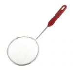 4.9 Dia. Kitchen Ware Plastic Handle Stainless Steel Wire Mesh Ladle