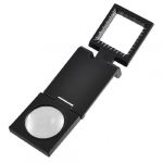 Black Metal Folding Magnifier Magnifying Glass Jewelry Loupes 10X