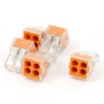 18-12AWG 4 Way Nylon Wall-Nuts Push-Wire Connector Terminal Block