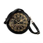 Retro Clock Watch PU Leather Cute Kawaii Handbags Purses Shoulder Bag