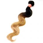 One Bundle 18 Ombre Indian Virgin Hair Body Wave 1 Bundle Human Hair Extensions 6A 2 Tone