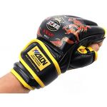 MMA/UFC Half-finger Boxing Fight Gloves Sanda Muay Thai Mitten Mitts Black