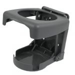Car Auto Hard Plastic Folding Can Drink Cup Can Bottle Holder Gray