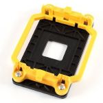 Black Yellow AMD CPU Fan Mount Bracket Holder Base for AM2 940 Socket