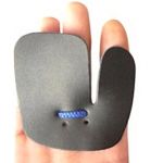 Black Finger Tab Archery Protect/Guards Glove Cow Leather For Shooting Hunting