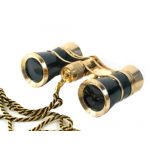 Fully Coated 3x25 Opera Theater Black Glasses Brass Binoculars Telescope