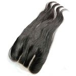 NEW 6A Brazilian Virgin human Hair Lace Closure 3.5x4 straight hair 3 parts 12'