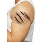 Waterproof Body Art Bleeding wounds Scar Temporary Tattoo Stickers Removable