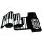 49 Keys MIDI Flexible Keyboard Piano/Portable Roll Piano/Hand Roll Piano/Roll Up Flexible Piano
