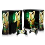 Sexy Girl Skin Sticker Cover For XBOX 360 Slim Console+Controller Decal #021