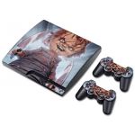 Skin Sticker Cover Decal For PS3 PlayStation 3 Slim + 2 Controllers #006