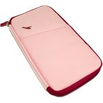 Travel case for My Passport Essential / 2.5 inch HDD Hard Drive / Travel document portable multi use case Water Resistant Material - Pink