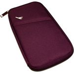 Travel case for My Passport Essential / 2.5 inch HDD Hard Drive / Travel document portable multi use case Water Resistant Material - Purple