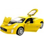 New 1:32 Jaguar XK Diecast Car Model Collection 4-door with light and sound Yellow