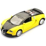 Top Gift 1:36 Bugatti Veyron Diecast Car Model Collection with Sound&Light Yellow